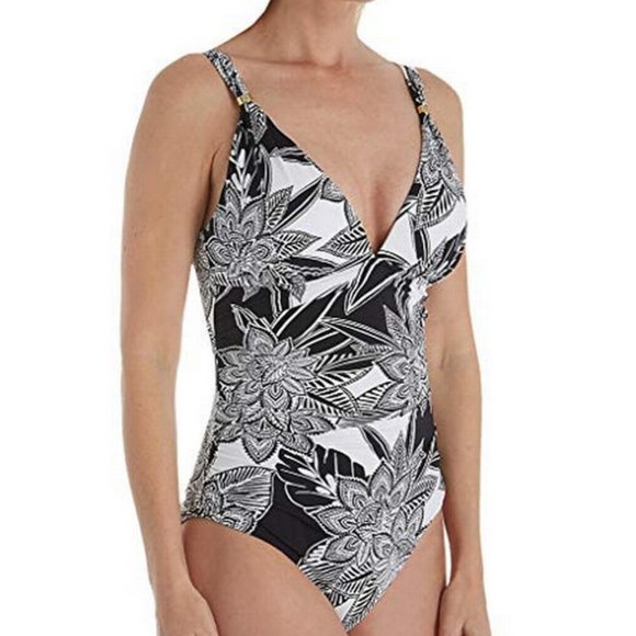 Lauren Ralph Lauren Other - Lauren Ralph Lauren Slimming Plunge Swimsuit 16